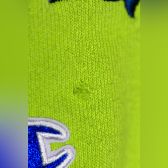Champion Hoodie Womens 2XL Lime Green Reverse Weave Embroidered Logo Spelled Out - Picture 6 of 6